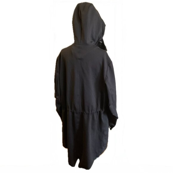 Y-3 Adidas/Yohji Yamamoto Hooded Double Zip Fishtail Coat - Picture 6 of 16